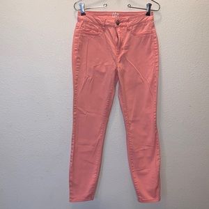 Tokyo Darling pink high waisted ankle Jegging jeans